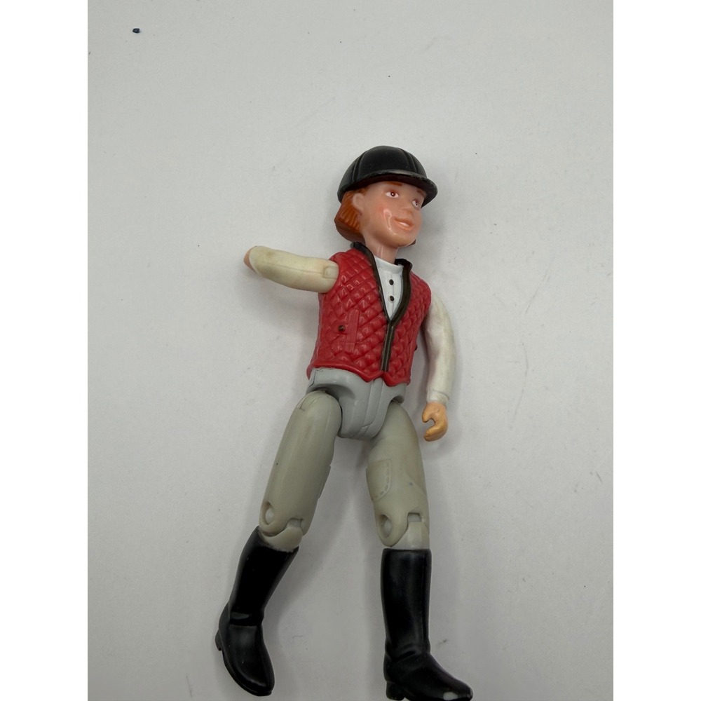 Fisher-Price Loving Family 2001 Horse Rider Equestrian Girl Doll Figure red vest